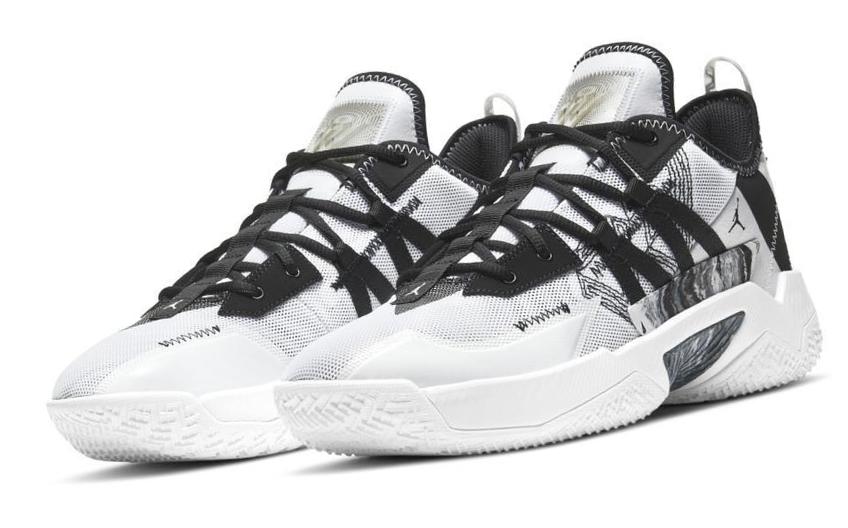Jordan One Take II White/Black/Wolf 